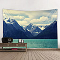 Wall Tapestry Art Decor Blanket Curtain Picnic Tablecloth Hanging Home Bedroom Living Room Dorm Decoration Polyester Modern Lake Mountains