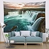 Wall Tapestry Art Decor Blanket Curtain Picnic Tablecloth Hanging Home Bedroom Living Room Dorm Decoration Polyester Modern Scenic Waterfall