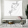 Wall Tapestry Art Decor Blanket Curtain Picnic Tablecloth Hanging Home Bedroom Living Room Dorm Decoration Polyester Monkey Simple Stick Figure View