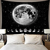 Wall Tapestry Art Decor Blanket Curtain Picnic Tablecloth Hanging Home Bedroom Living Room Dorm Decoration Polyester Moon Phase