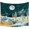 Wall Tapestry Art Decor Blanket Curtain Picnic Tablecloth Hanging Home Bedroom Living Room Dorm Decoration Polyester Mountain Moon Beauty View
