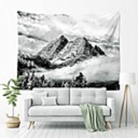 Wall Tapestry Art Decor Blanket Curtain Picnic Tablecloth Hanging Home Bedroom Living Room Dorm Decoration Polyester Mountain Pattern