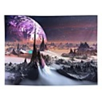 Wall Tapestry Art Decor Blanket Curtain Picnic Tablecloth Hanging Home Bedroom Living Room Dorm Decoration Polyester Mountain Peak Planet Beauty Views