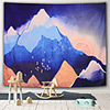 Wall Tapestry Art Decor Blanket Curtain Picnic Tablecloth Hanging Home Bedroom Living Room Dorm Decoration Polyester Mountain Sun Morning View