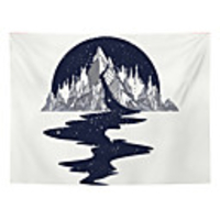 Wall Tapestry Art Decor Blanket Curtain Picnic Tablecloth Hanging Home Bedroom Living Room Dorm Decoration Polyester Mountains Galaxy Views