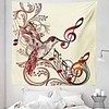Wall Tapestry Art Decor Blanket Curtain Picnic Tablecloth Hanging Home Bedroom Living Room Dorm Decoration Polyester Music Bird Views