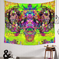 Wall Tapestry Art Decor Blanket Curtain Picnic Tablecloth Hanging Home Bedroom Living Room Dorm Decoration Polyester New And Weird Multi-Face Patterns Psychedelic