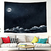 Wall Tapestry Art Decor Blanket Curtain Picnic Tablecloth Hanging Home Bedroom Living Room Dorm Decoration Polyester Night Sky Moon Pattern