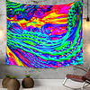 Wall Tapestry Art Decor Blanket Curtain Picnic Tablecloth Hanging Home Bedroom Living Room Dorm Decoration Polyester Novel Colorful Wave Pattern