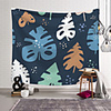 Wall Tapestry Art Decor Blanket Curtain Picnic Tablecloth Hanging Home Bedroom Living Room Dorm Decoration Polyester Novel Leaf Animation Version