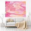 Wall Tapestry Art Decor Blanket Curtain Picnic Tablecloth Hanging Home Bedroom Living Room Dorm Decoration Polyester Novelty Modern Pink Pigment