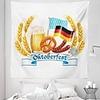 Wall Tapestry Art Decor Blanket Curtain Picnic Tablecloth Hanging Home Bedroom Living Room Dorm Decoration Polyester Oktoberfest Pattern