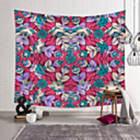Wall Tapestry Art Decor Blanket Curtain Picnic Tablecloth Hanging Home Bedroom Living Room Dorm Decoration Polyester Overlapping Copy Pattern Colorful