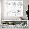 Wall Tapestry Art Decor Blanket Curtain Picnic Tablecloth Hanging Home Bedroom Living Room Dorm Decoration Polyester Person Stick Figure View