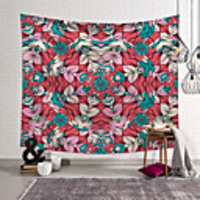 Wall Tapestry Art Decor Blanket Curtain Picnic Tablecloth Hanging Home Bedroom Living Room Dorm Decoration Polyester Pink Red Fantasy Overlap