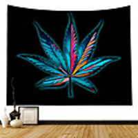 Wall Tapestry Art Decor Blanket Curtain Picnic Tablecloth Hanging Home Bedroom Living Room Dorm Decoration Polyester Plant Modern Color Leaf Illustration