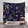 Wall Tapestry Art Decor Blanket Curtain Picnic Tablecloth Hanging Home Bedroom Living Room Dorm Decoration Polyester Plant Modern Flower