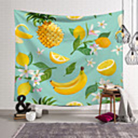 Wall Tapestry Art Decor Blanket Curtain Picnic Tablecloth Hanging Home Bedroom Living Room Dorm Decoration Polyester Plant Modern Fruit Pattern