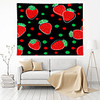Wall Tapestry Art Decor Blanket Curtain Picnic Tablecloth Hanging Home Bedroom Living Room Dorm Decoration Polyester Plant Modern Strawberry Pattern