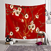 Wall Tapestry Art Decor Blanket Curtain Picnic Tablecloth Hanging Home Bedroom Living Room Dorm Decoration Polyester Plum Tree
