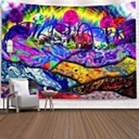 Wall Tapestry Art Decor Blanket Curtain Picnic Tablecloth Hanging Home Bedroom Living Room Dorm Decoration Polyester Print Colorful Abstract