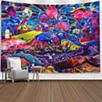 Wall Tapestry Art Decor Blanket Curtain Picnic Tablecloth Hanging Home Bedroom Living Room Dorm Decoration Polyester Print Colorful Cartoon Abstract