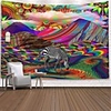 Wall Tapestry Art Decor Blanket Curtain Picnic Tablecloth Hanging Home Bedroom Living Room Dorm Decoration Polyester Print Colorful Mountain Zebra Abstract