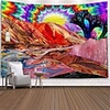 Wall Tapestry Art Decor Blanket Curtain Picnic Tablecloth Hanging Home Bedroom Living Room Dorm Decoration Polyester Print Colorful Sun Mountain River Abstract