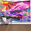 Wall Tapestry Art Decor Blanket Curtain Picnic Tablecloth Hanging Home Bedroom Living Room Dorm Decoration Polyester Print Colorful Sun Mountains And Rivers Abstract