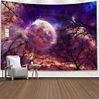 Wall Tapestry Art Decor Blanket Curtain Picnic Tablecloth Hanging Home Bedroom Living Room Dorm Decoration Polyester Print Colorful Tree Sky Abstract