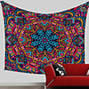 Wall Tapestry Art Decor Blanket Curtain Picnic Tablecloth Hanging Home Bedroom Living Room Dorm Decoration Polyester Psychedelic Floral Flower Lotus Views