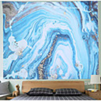 Wall Tapestry Art Decor Blanket Curtain Picnic Tablecloth Hanging Home Bedroom Living Room Dorm Decoration Polyester Psychedelic Gouache