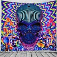 Wall Tapestry Art Decor Blanket Curtain Picnic Tablecloth Hanging Home Bedroom Living Room Dorm Decoration Polyester Psychedelic Theme