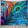 Wall Tapestry Art Decor Blanket Curtain Picnic Tablecloth Hanging Home Bedroom Living Room Dorm Decoration Polyester Psychedelic Theme