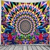 Wall Tapestry Art Decor Blanket Curtain Picnic Tablecloth Hanging Home Bedroom Living Room Dorm Decoration Polyester Psychedelic Theme