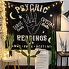 Wall Tapestry Art Decor Blanket Curtain Picnic Tablecloth Hanging Home Bedroom Living Room Dorm Decoration Polyester Psychic Hand Star Moon Letter View