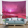 Wall Tapestry Art Decor Blanket Curtain Picnic Tablecloth Hanging Home Bedroom Living Room Dorm Decoration Polyester Purple Path