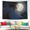 Wall Tapestry Art Decor Blanket Curtain Picnic Tablecloth Hanging Home Bedroom Living Room Dorm Decoration Polyester Sky Moon Tree