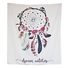 Wall Tapestry Art Decor Blanket Curtain Picnic Tablecloth Hanging Home Bedroom Living Room Dorm Decoration Polyester Solid White Background Colorful Starry Dream Catcher Beauty View