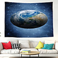 Wall Tapestry Art Decor Blanket Curtain Picnic Tablecloth Hanging Home Bedroom Living Room Dorm Decoration Polyester Starry Modern Earth Pattern