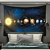 Wall Tapestry Art Decor Blanket Curtain Picnic Tablecloth Hanging Home Bedroom Living Room Dorm Decoration Polyester Starry Modern Planet Pattern