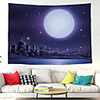 Wall Tapestry Art Decor Blanket Curtain Picnic Tablecloth Hanging Home Bedroom Living Room Dorm Decoration Polyester Starry Moon Castle