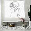 Wall Tapestry Art Decor Blanket Curtain Picnic Tablecloth Hanging Home Bedroom Living Room Dorm Decoration Polyester Stick Figure Views