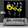 Wall Tapestry Art Decor Blanket Curtain Picnic Tablecloth Hanging Home Bedroom Living Room Dorm Decoration Polyester Sunflower Dragonfly