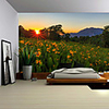 Wall Tapestry Art Decor Blanket Curtain Picnic Tablecloth Hanging Home Bedroom Living Room Dorm Decoration Polyester Sunshine Sunflower Beauty Views