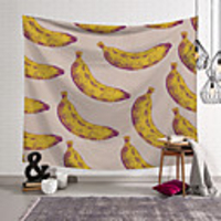 Wall Tapestry Art Decor Blanket Curtain Picnic Tablecloth Hanging Home Bedroom Living Room Dorm Decoration Polyester The Style Of Banana Fruits Is Good