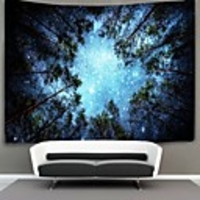 Wall Tapestry Art Decor Blanket Curtain Picnic Tablecloth Hanging Home Bedroom Living Room Dorm Decoration Polyester Tree Sky Star