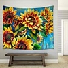 Wall Tapestry Art Decor Blanket Curtain Picnic Tablecloth Hanging Home Bedroom Living Room Dorm Decoration Polyester Vintage Sunflower Beauty Views