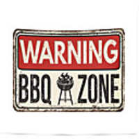 Wall Tapestry Art Decor Blanket Curtain Picnic Tablecloth Hanging Home Bedroom Living Room Dorm Decoration Polyester Warning BBQ Sign Pattern