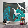 Wall Tapestry Art Decor Blanket Curtain Picnic Tablecloth Hanging Home Bedroom Living Room Dorm Decoration Polyester White Red-crowned Crane